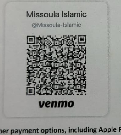 Venmo donation QR code for Missoula Islamic Society